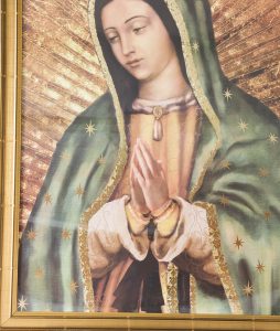 Framed painting of Lady Gualdaupe